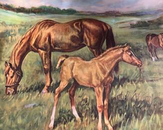 LARGE VINTAGE PRINT - UNFRAMED