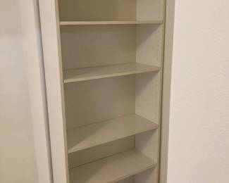 White shelving units (X4)