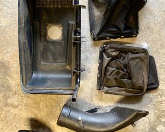 Troy-Bilt Super Bronco 42 Inch Riding Lawnmower w/ Trailer and Mower Bagger