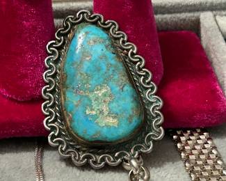 massive turquoise pendant