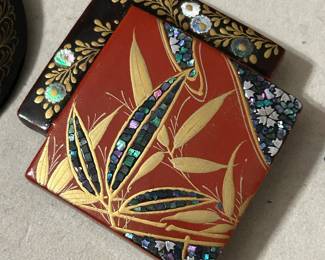 inlaid antique sash button