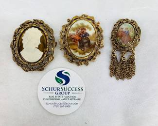 Vintage Gold Tone Pendants