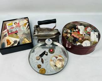 Vintage Iron & Button Collection