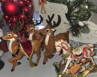 Byers' Choice Reindeer figurines