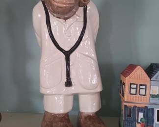 Vintage Monkey Chimpanzee Ape Doctor Stethoscope