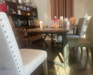Family DiningTable w/Bench & Chairs