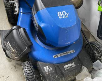 KOBALT Self-Propelled, Battery Operated 80v Lawn Mower