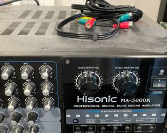 Hisonic MA-3800K Professional Digital Echo Mixing Amplifier Karaoke 
