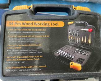 34-Piece Wood Working Tool Set