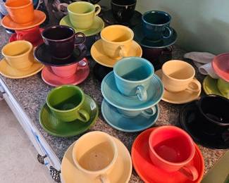 Fiesta Ware Coffee cups and Saucers 