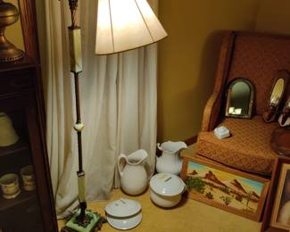 Ironstone, uranium floor lamp