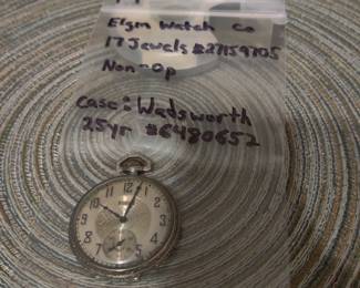 Elgin 17 Jewel pocket Watch (non-op)