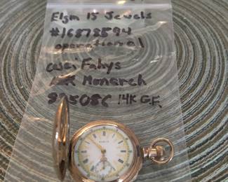 Elgin 15 jewels watch with G.F. case (operational)