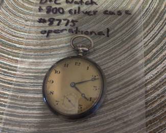 D&C watch with 800 silver case (operational)