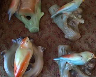 Bird wall pockets from the 1920s 