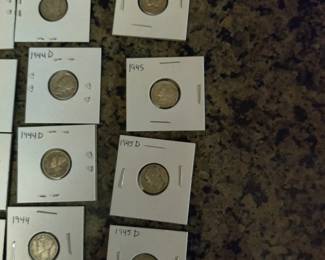 Silver Mercury Dimes