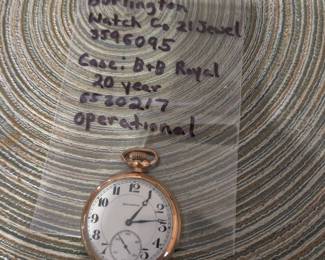 Burlington 21 Jewels with B&B Royal case (working)