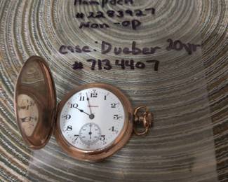 Hampden pocke watch with Dueber case (non-op)