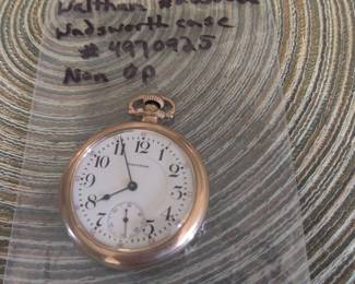 American Waltham pocket watch with G.F. case (non-op)