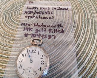 South Bend 19 Jewels watch with G.F. case (operational)