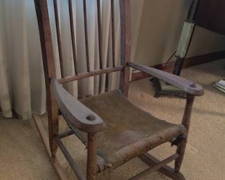 Antique child's rocking chair