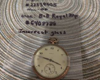 Elgin pocket watch with B&B Royal case (non-op)