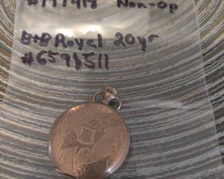 Standard USA pocket watch with G.F. case (non-op)