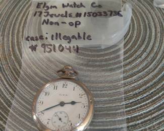 Elgin 17 Jewels watch with case (not working)