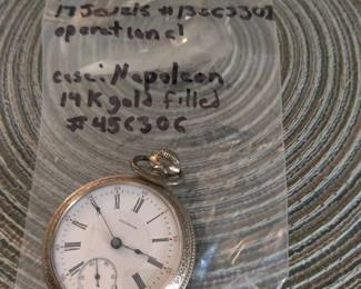 American Waltham 17 Jewels pocket watch with G.F. case (operational)
