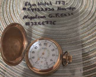 Elgin pocket watch with G.F. case (non-op)