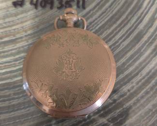 engraved G.F. watch case