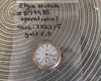 Elgin Pocket Watch with G.F. case (operational)