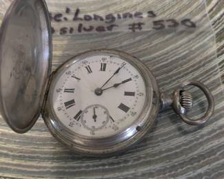 Longines 1889 Paris Grand Prix collectable pocket watch with 800 silver case (operational)
