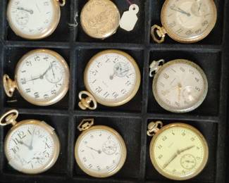 Antique pocket watches (some gold and silver cases)