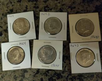 1964 Kennedy Half Dollars