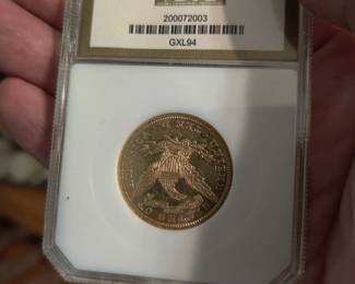 1894 gold $10 coin grade AU58