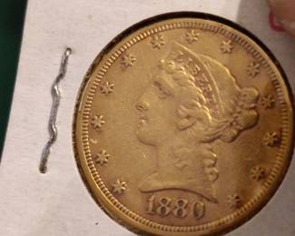1880 gold $5 Piece