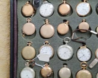 Antique pocket watches (some gold and silver cases)