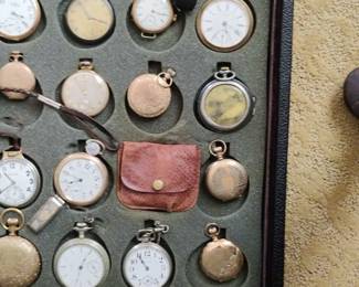 Antique pocket watches (some gold and silver cases)