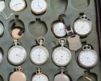 Antique pocket watches (some gold and silver cases)