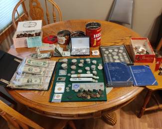 Overview of coin collection