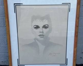 Judy Garland lithograph