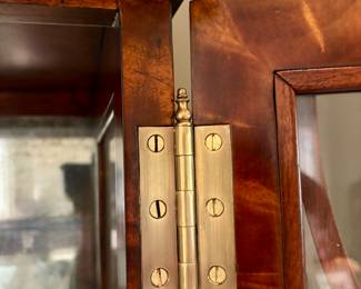 Bernadette Livingston Curio Cabinets, one of a matched pair--stunning. 