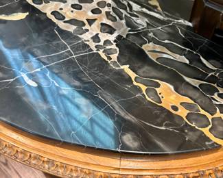 Louis XVI style Neo Portoro Marble top table