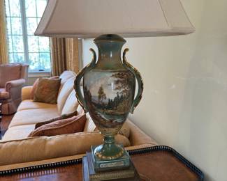 French Urn Lamps one of a pair Vintage 