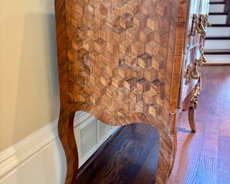 Antique French marquetry commode