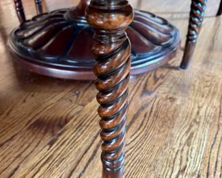 Spiral carved leg