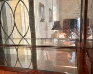 Bernadette Livingston Curio Cabinets, one of a matched pair--stunning. 