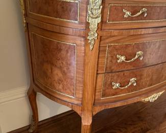 Louis XV style Antique Chest with marble and bronze