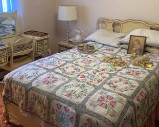 Kroehler Headboard, end table and vanity